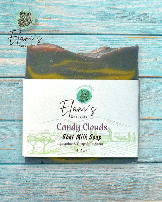 Candy Clouds Goat Milk Soap Bar